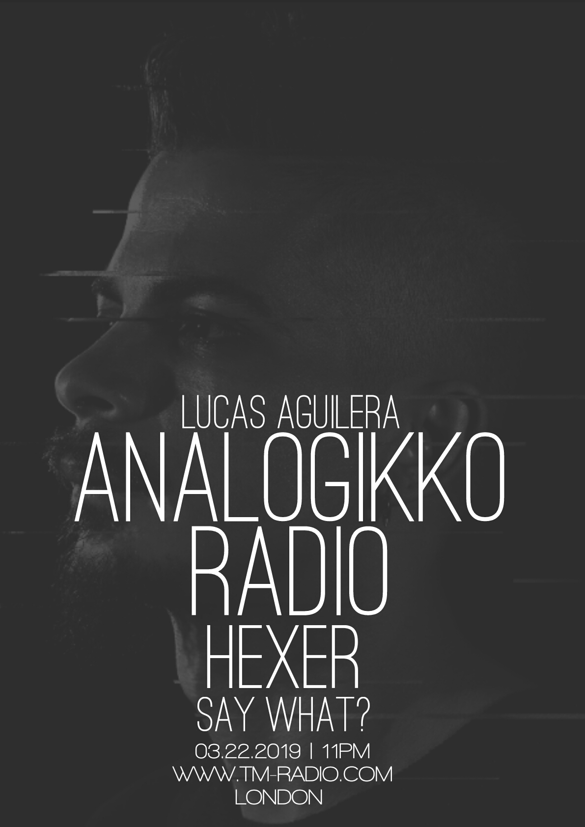 Analogikko Radio :: ANALOGIKKO RADIO BY LUCAS AGUILERA - HEXER - GUEST MIX - TM RADIO - Episode 054 (aired on March 22nd, 2019) banner logo