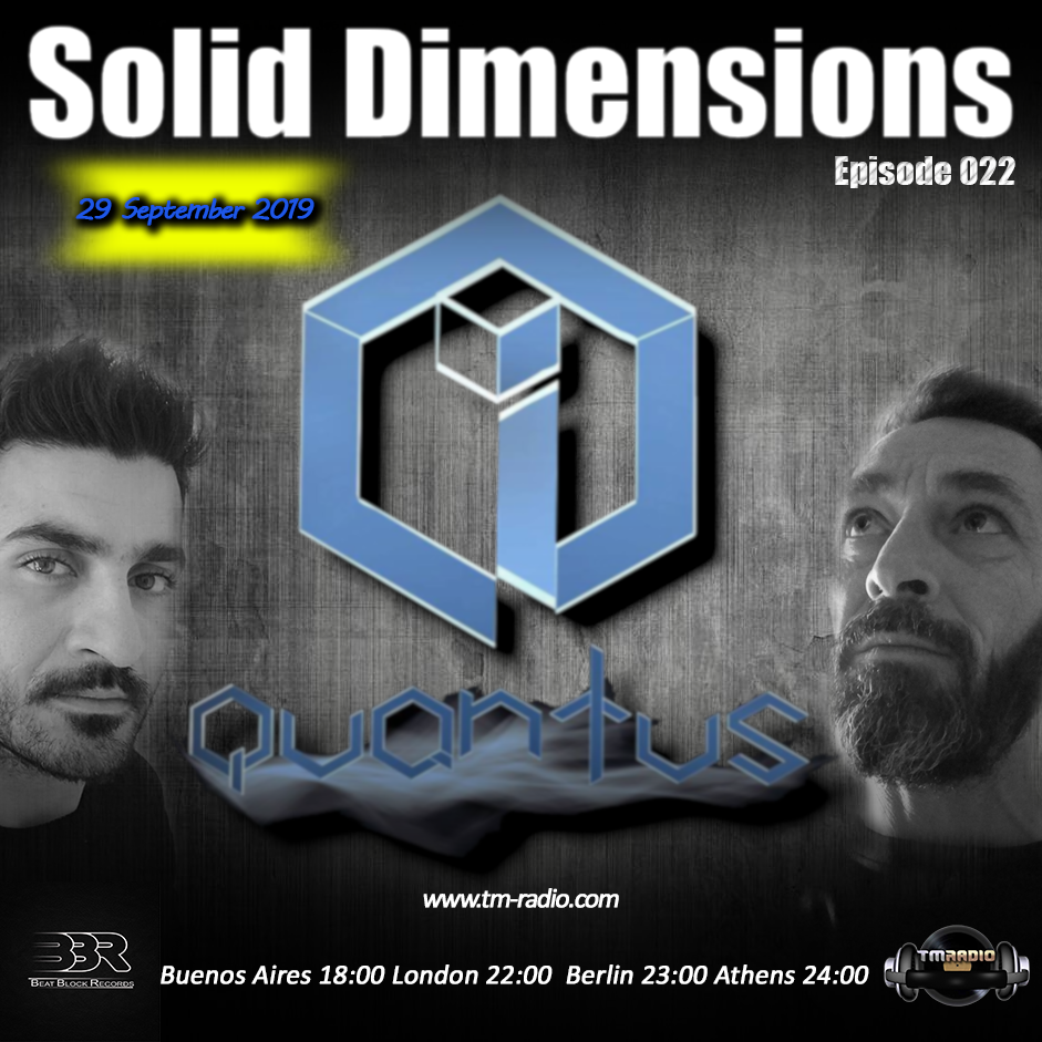 Solid Dimensions 022 on TM Radio - 29-Sep-2019 (from September 29th, 2019)