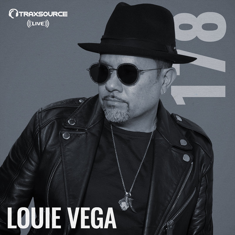 Traxsource Live :: Episode 178, hosted by Louie Vega (aired on July 1st, 2018) banner logo