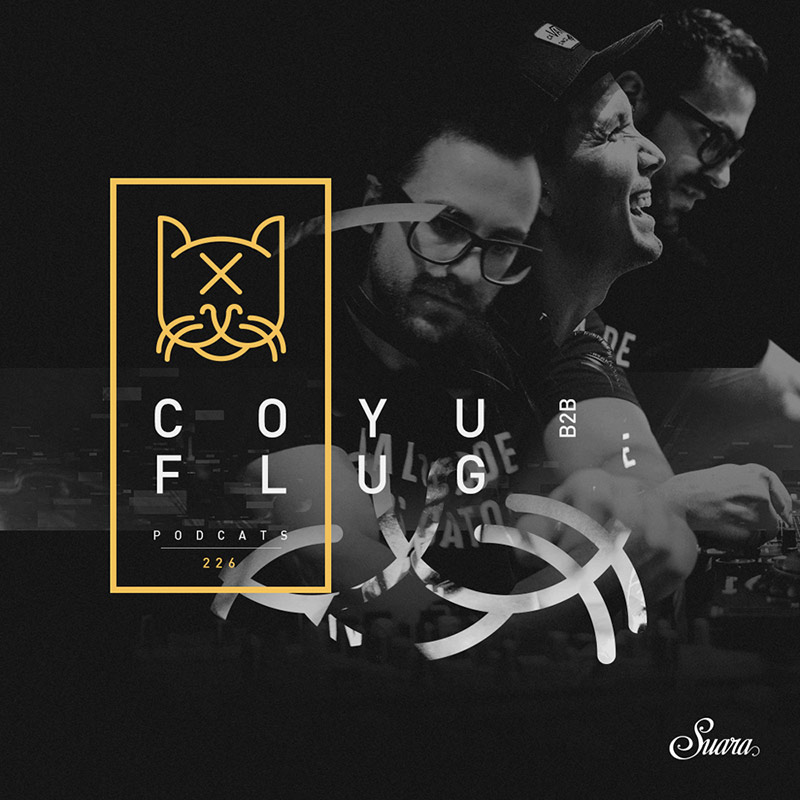 Suara PodCats :: Episode 226, Coyu B2B Flug live at Suara Showroom 2018, Off Week, Barcelona (aired on June 21st, 2018) banner logo