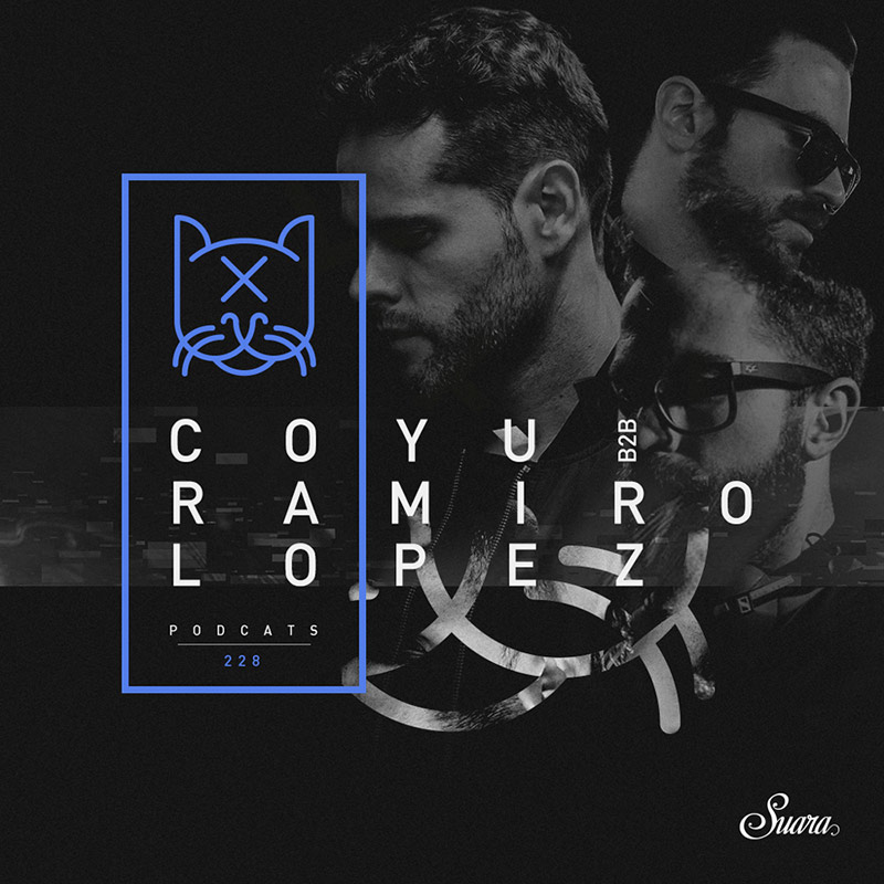 Suara PodCats :: Episode 228, Coyu B2B Ramiro Lopez - live at Suara Showroom 2018, Off Week, Barcelona (aired on July 5th, 2018) banner logo