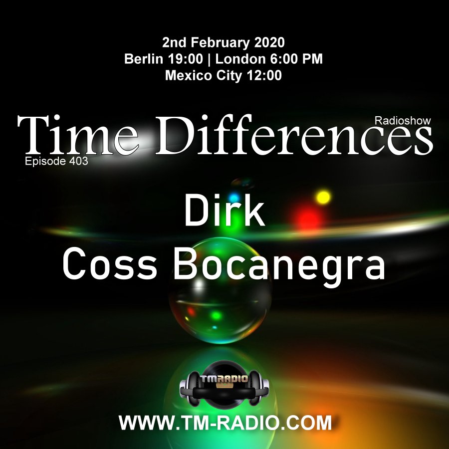 Time Differences :: Episode 403, with guest Coss Bocanegra and host Dirk (aired on February 2nd, 2020) banner logo