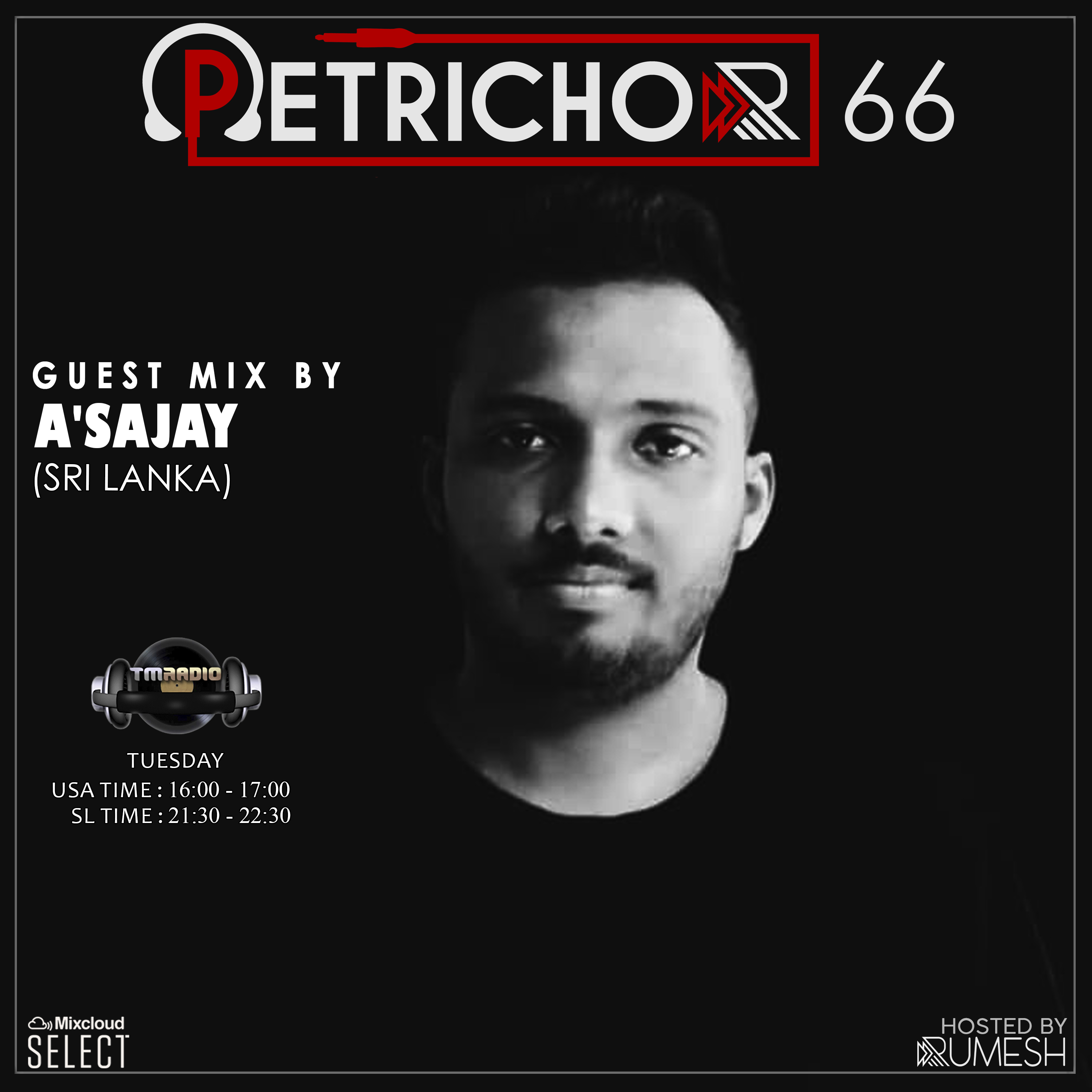 Petrichor :: Petrichor 66 guest mix by A'SAJAY -(Sri Lanka) (aired on February 11th, 2020) banner logo