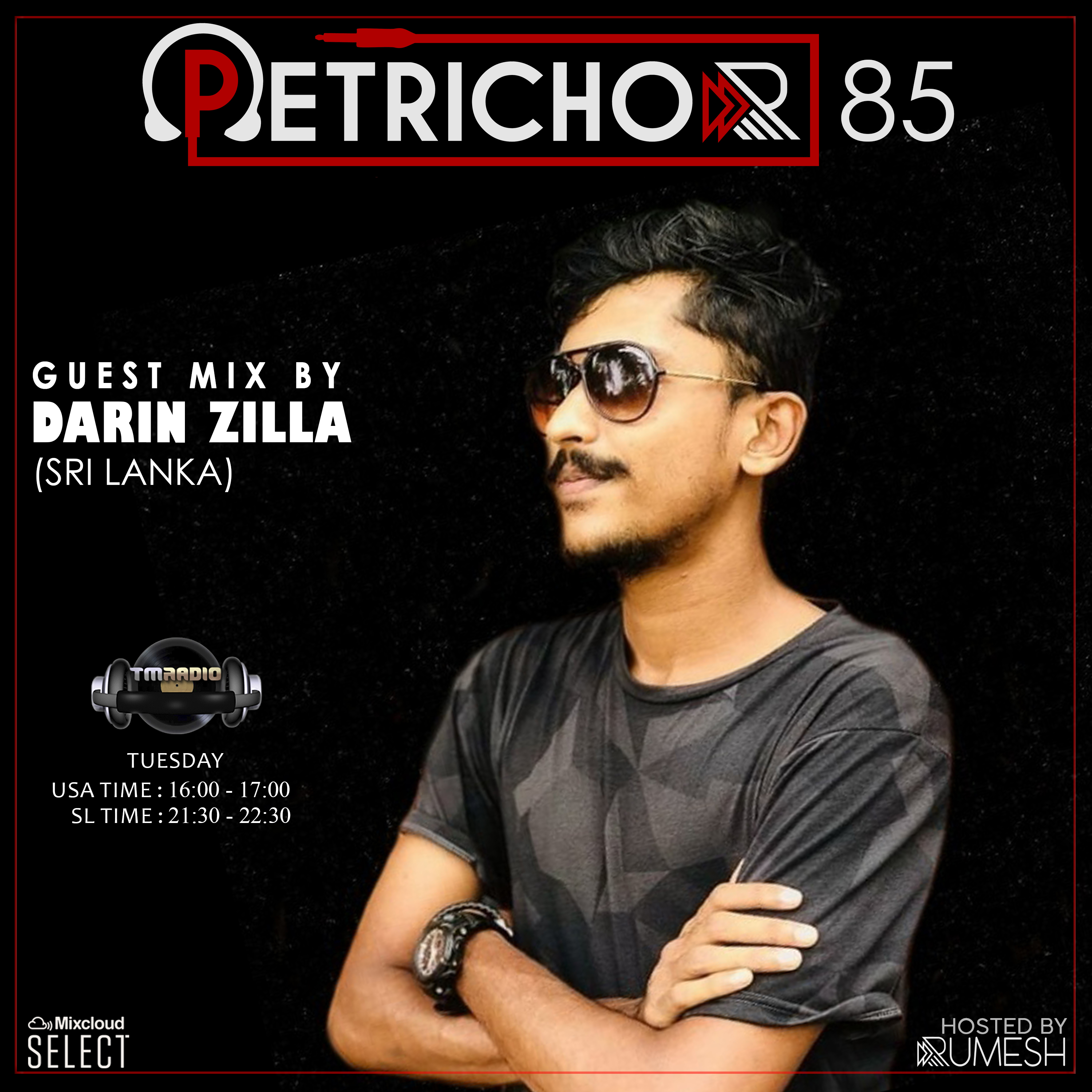 Petrichor :: Petrichor 85 guest mix by Darin Zilla - (Sri Lanka) (aired on June 23rd, 2020) banner logo