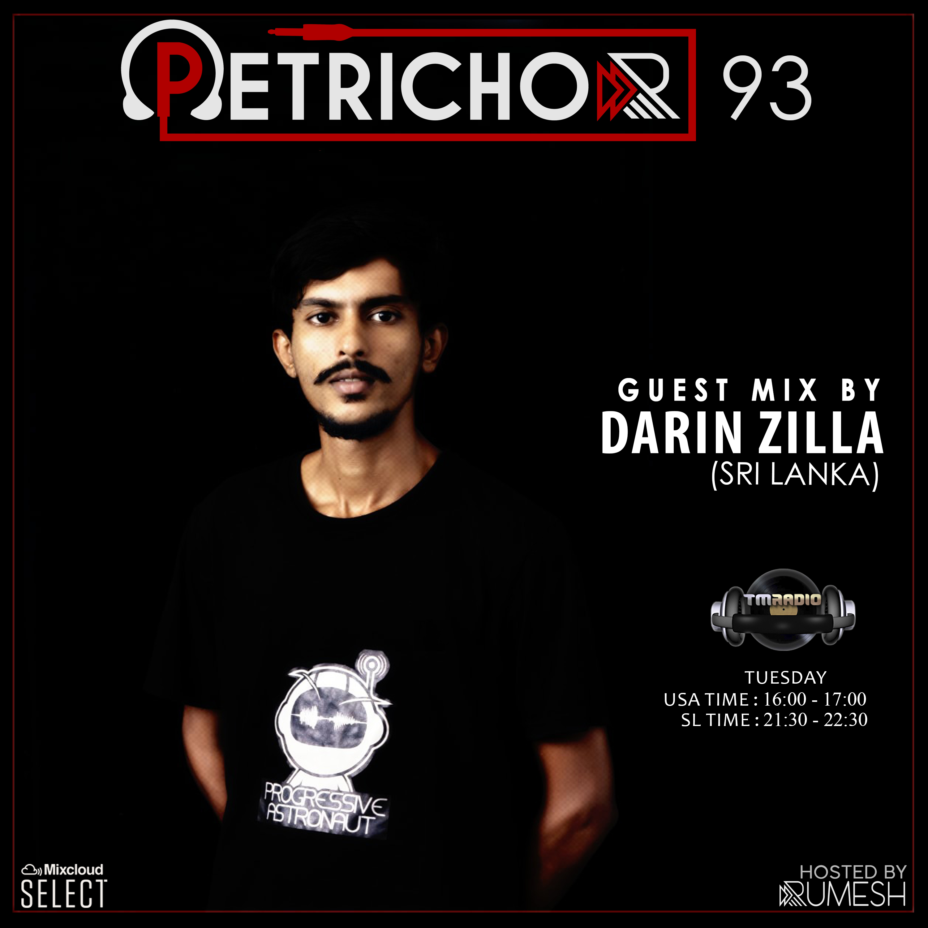 Petrichor :: Petrichor 93 guest mix by Darin Zilla (Sri Lanka) (aired on November 10th, 2020) banner logo