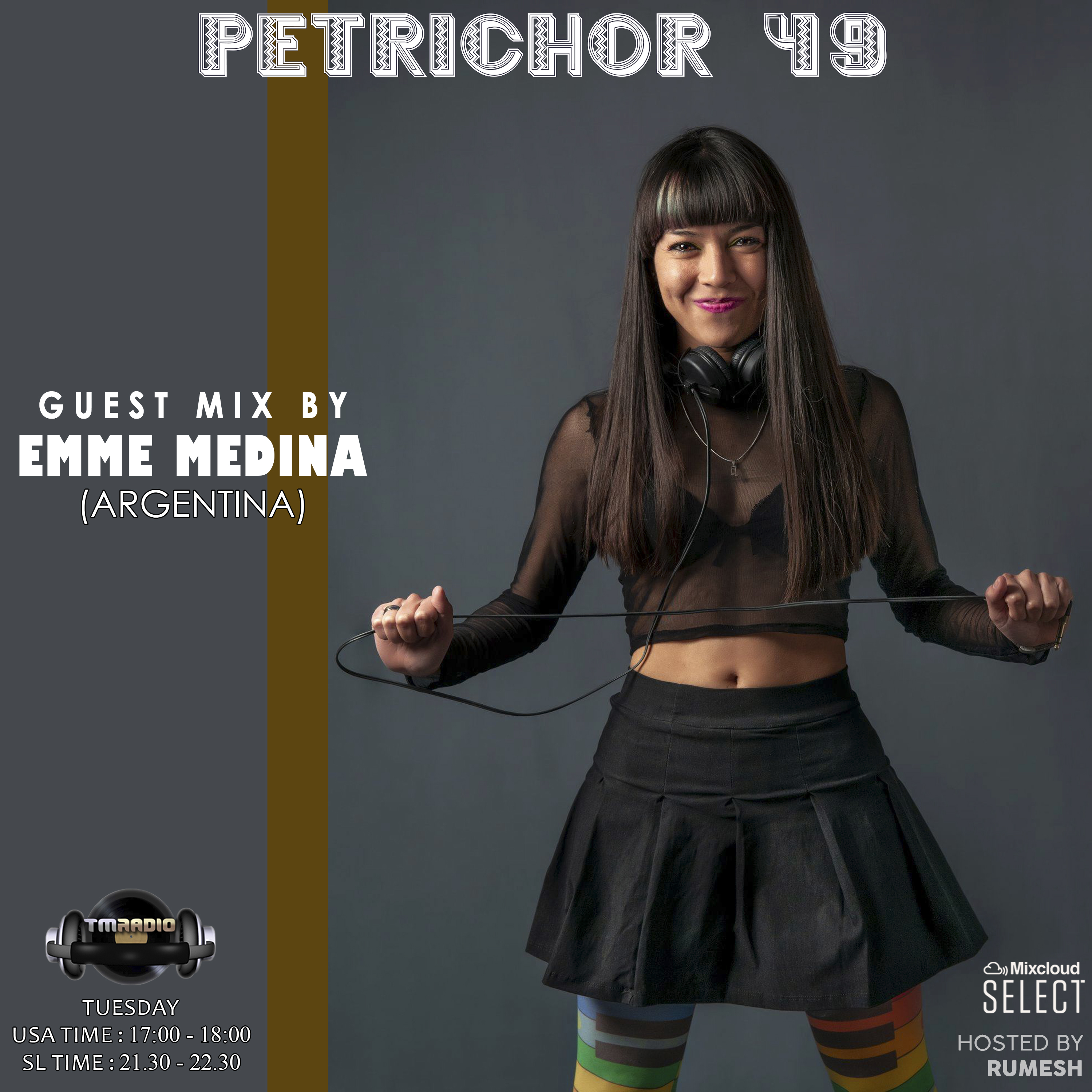 Petrichor :: Petrichor 49 guest mix by Emme Medina (Argentina) (aired on October 15th, 2019) banner logo