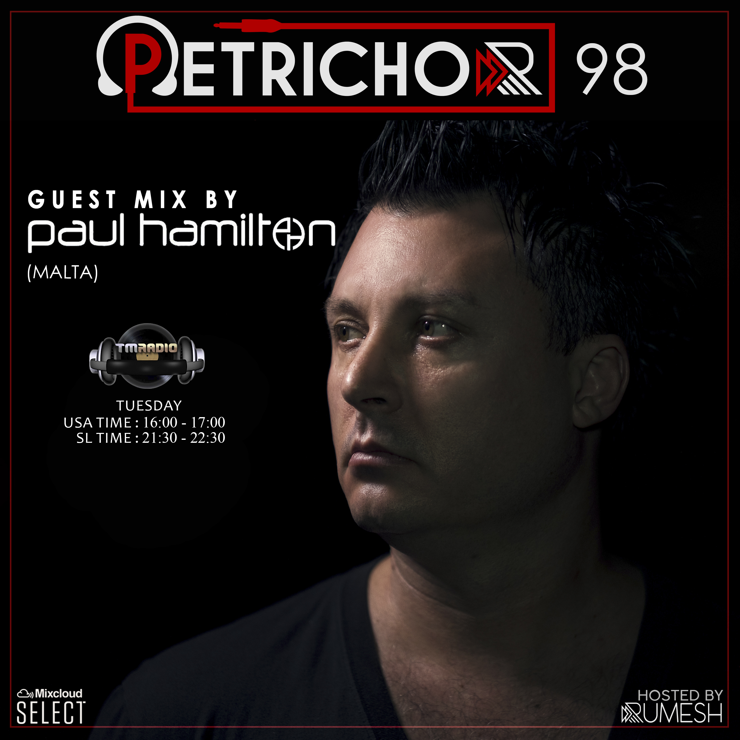 Petrichor :: Petrichor 98 guest mix by Paul Hamilton (Malta) (aired on January 19th, 2021) banner logo