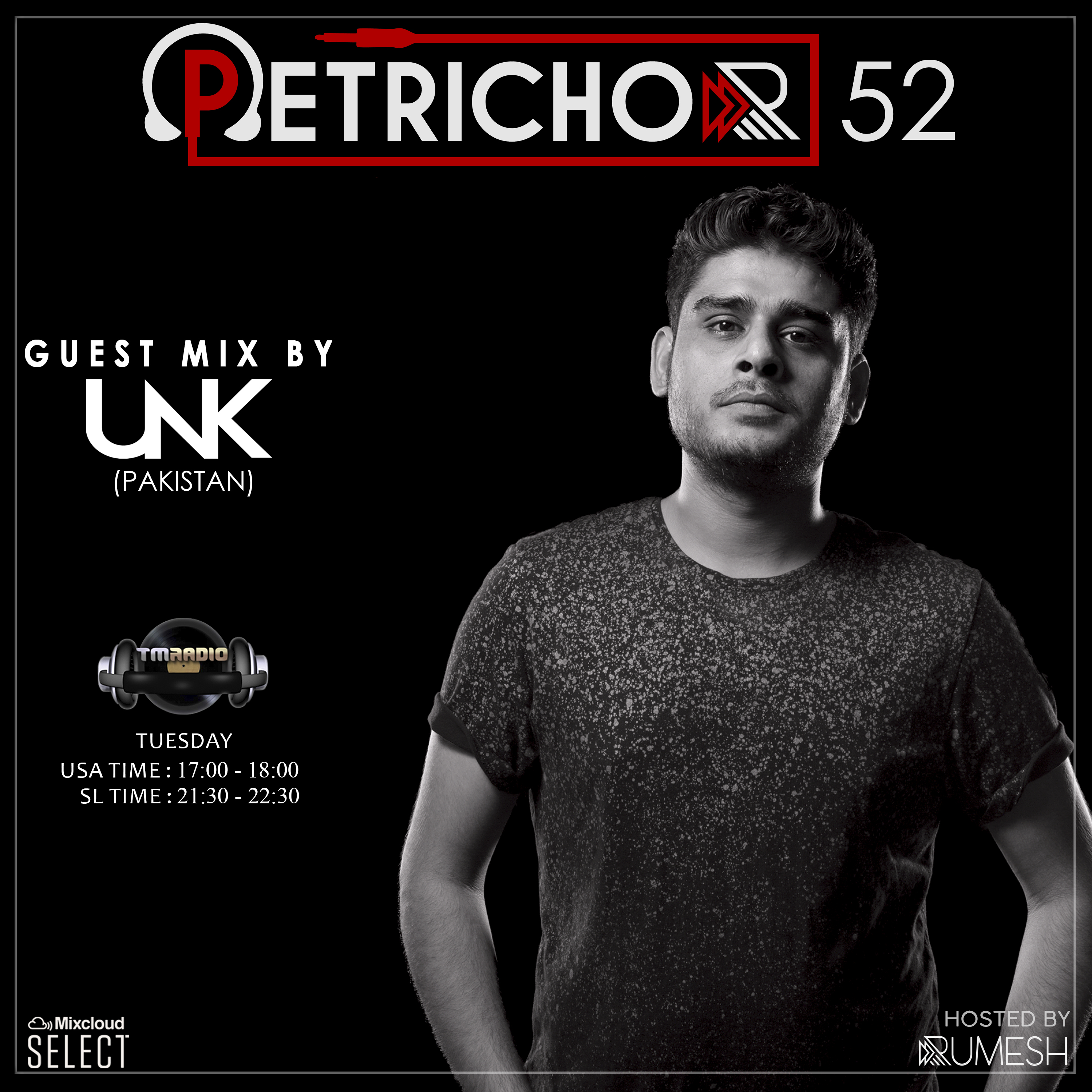 Petrichor :: Petrichor 52 guest mix by UNK (Pakistan) (aired on November 5th, 2019) banner logo