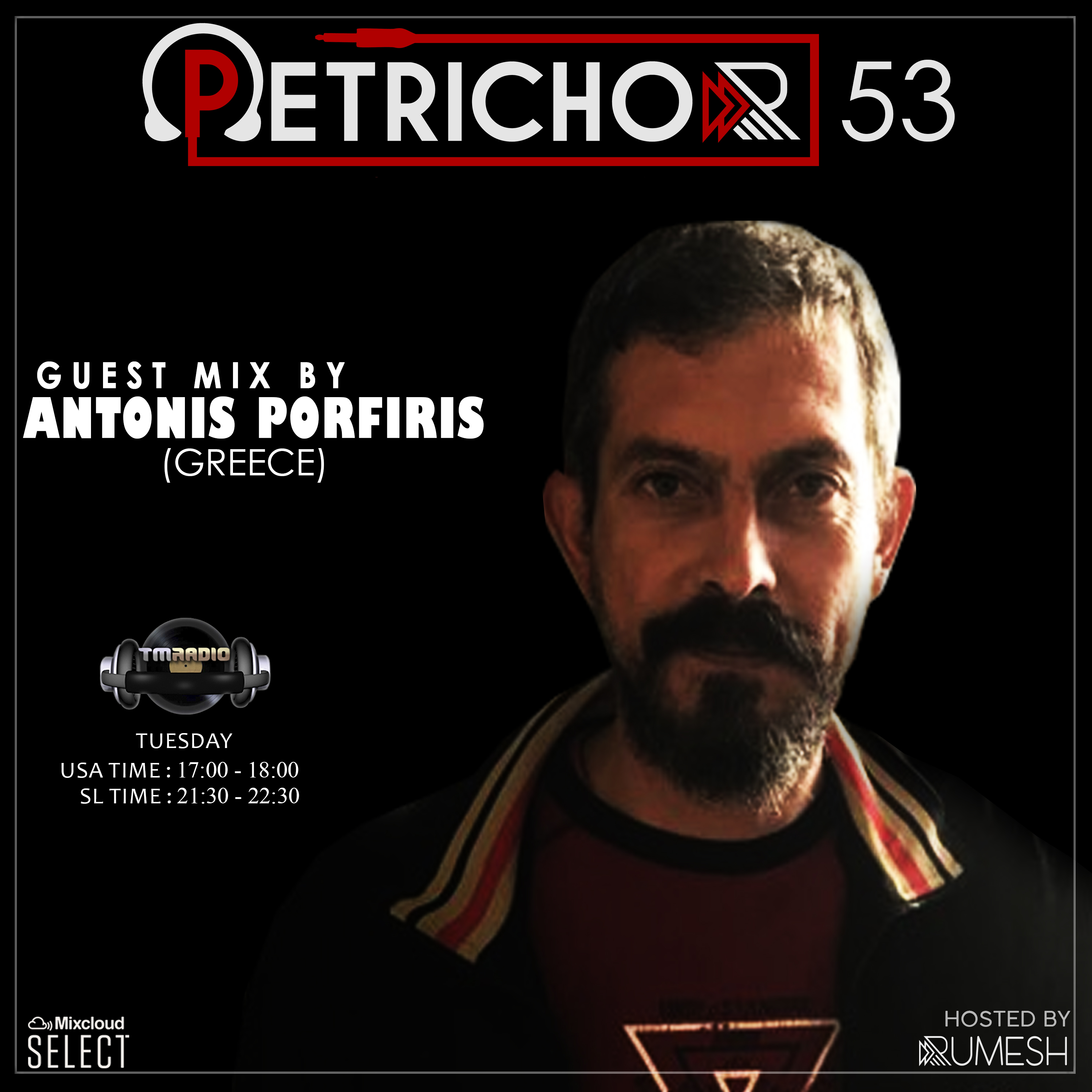 Petrichor :: Petrichor 53 guest mix by Antonis Porfiris (Greece) (aired on November 12th, 2019) banner logo