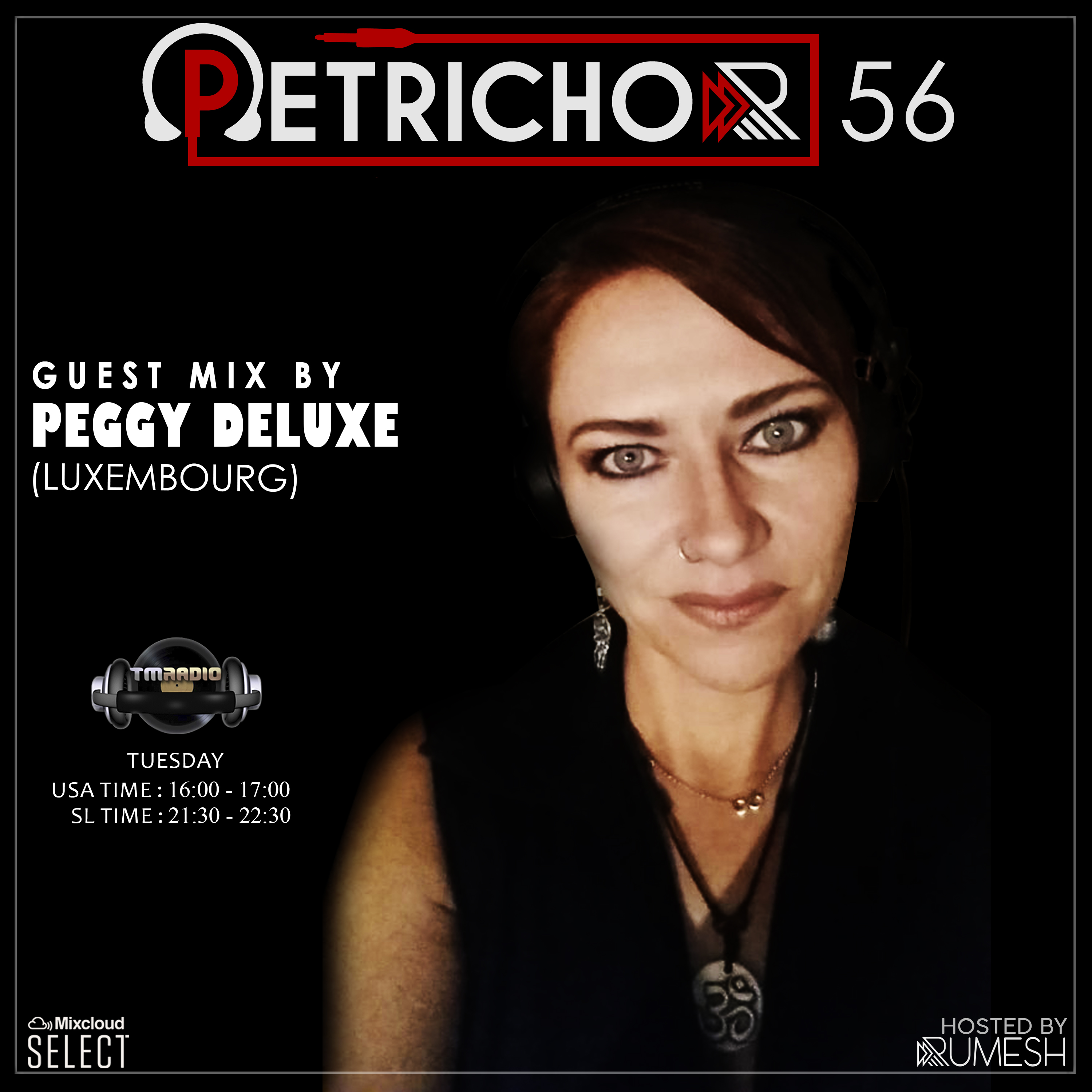 Petrichor :: Petrichor 56 guest mix by Peggy Deluxe (Luxembourg) (aired on December 3rd, 2019) banner logo